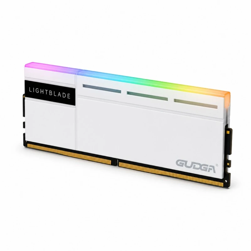 โมดูลหน่วยความจำเดสก์ท็อปฮีทซิงค์ DDR5 RGB UDIMM RAM แบบไม่มี ECC