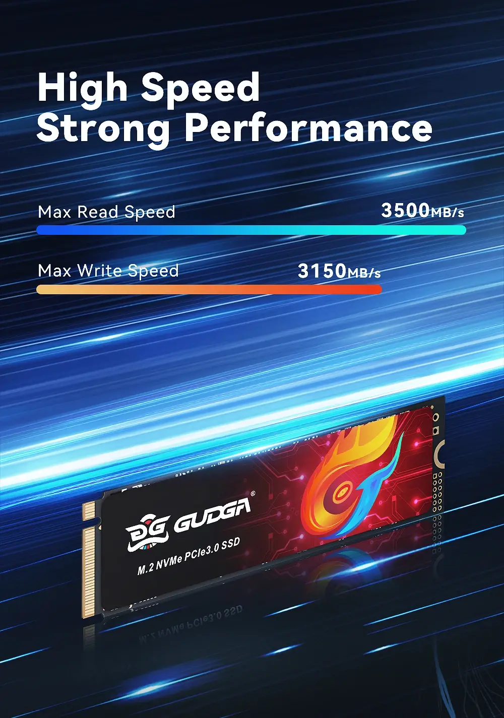 High speed M.2 Nvme 2280 PCIE 3.0 Hard Disk