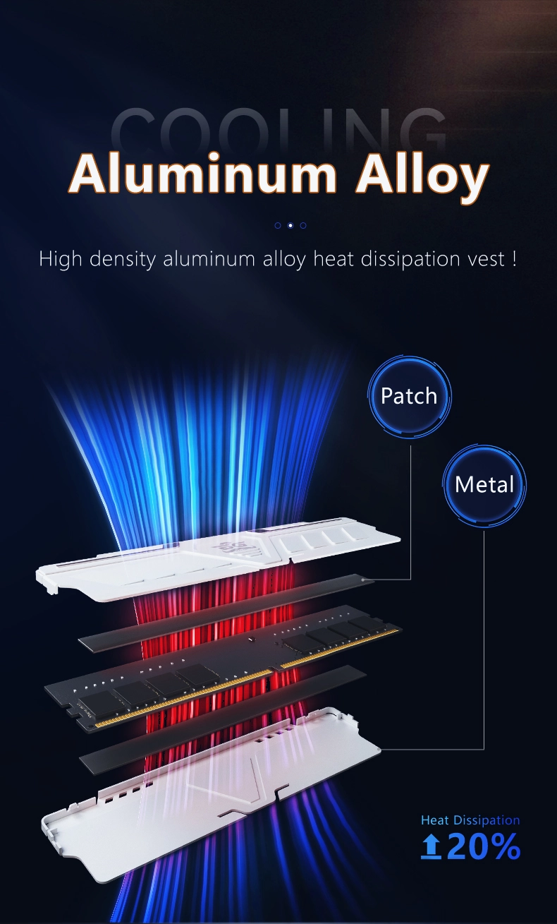 DDR4 RAM Memory with Cooling Vest